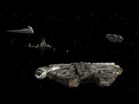 une photo d'Ã©cran de Star Wars - X-Wing Alliance sur PC